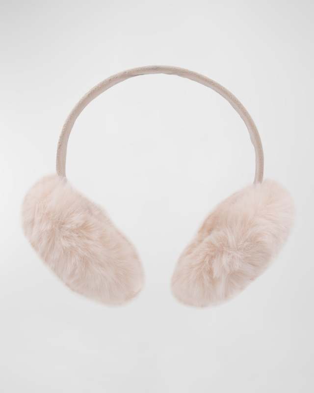 Velvet & Faux Rex Rabbit Ear Muffs